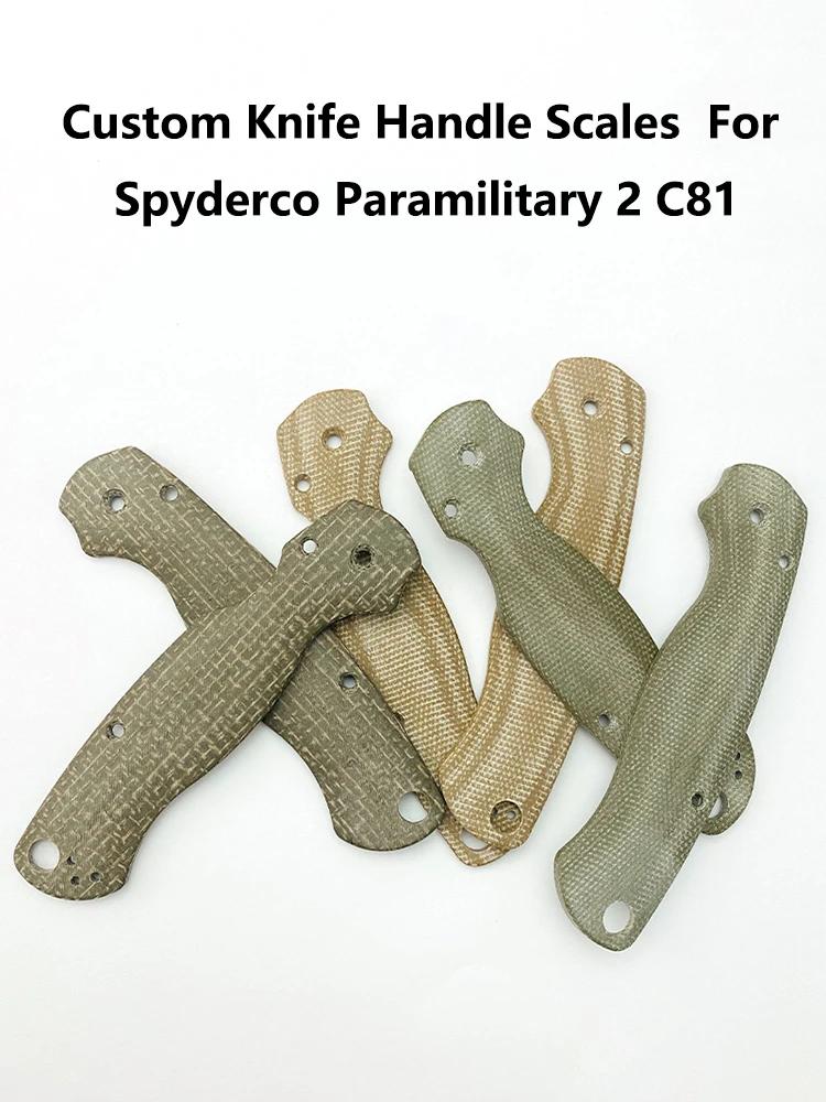 Spyderco Paramilitary 2 C81 Para2   Micarta ̽   ׸ ڵ ġ, DIY  ׼ ǰ, 1 , ǰ